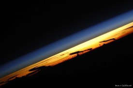 Fota horyzontu z ISS na wysokości 429/404 km